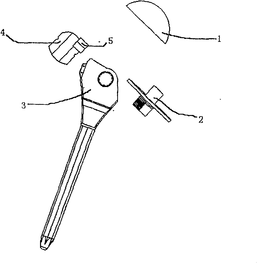 3-D shoulder joint prosthesis