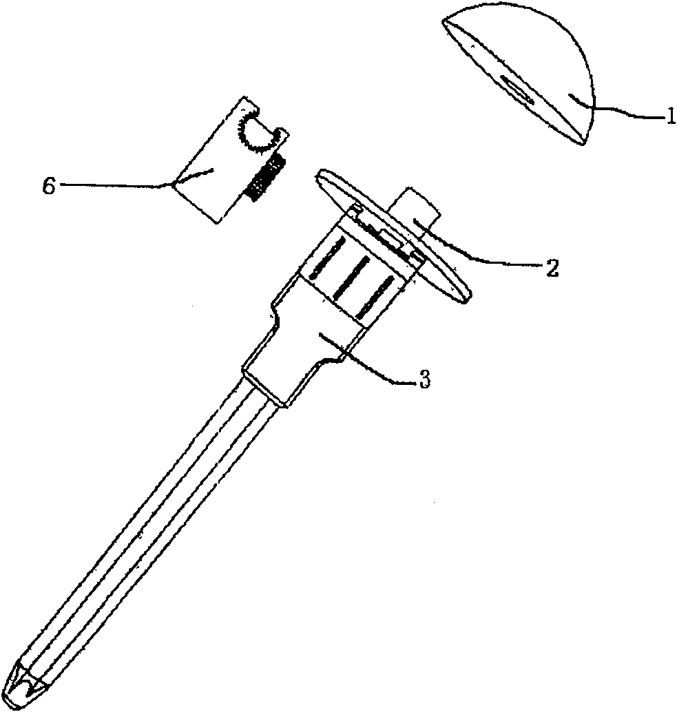 3-D shoulder joint prosthesis