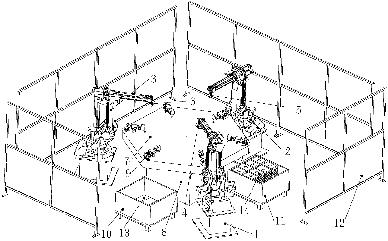 Robot assembly line practical training platform