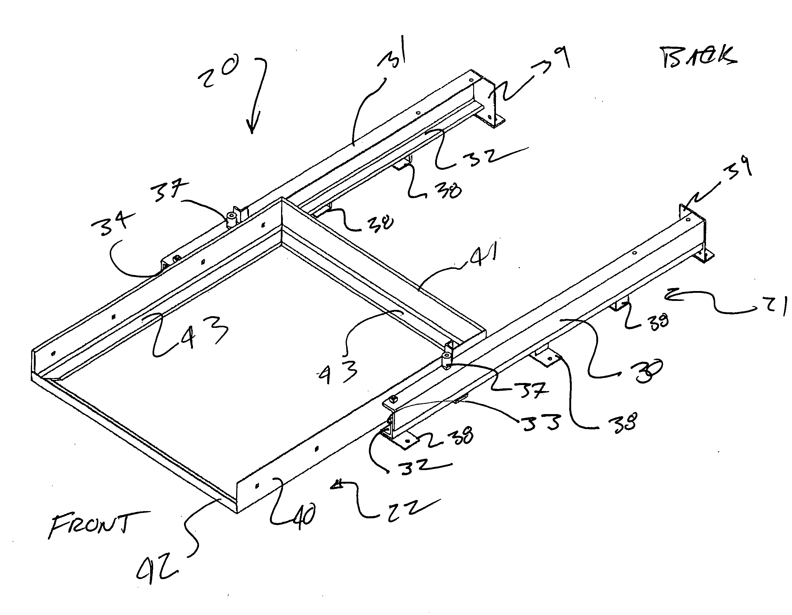 Cantilever pallet cart