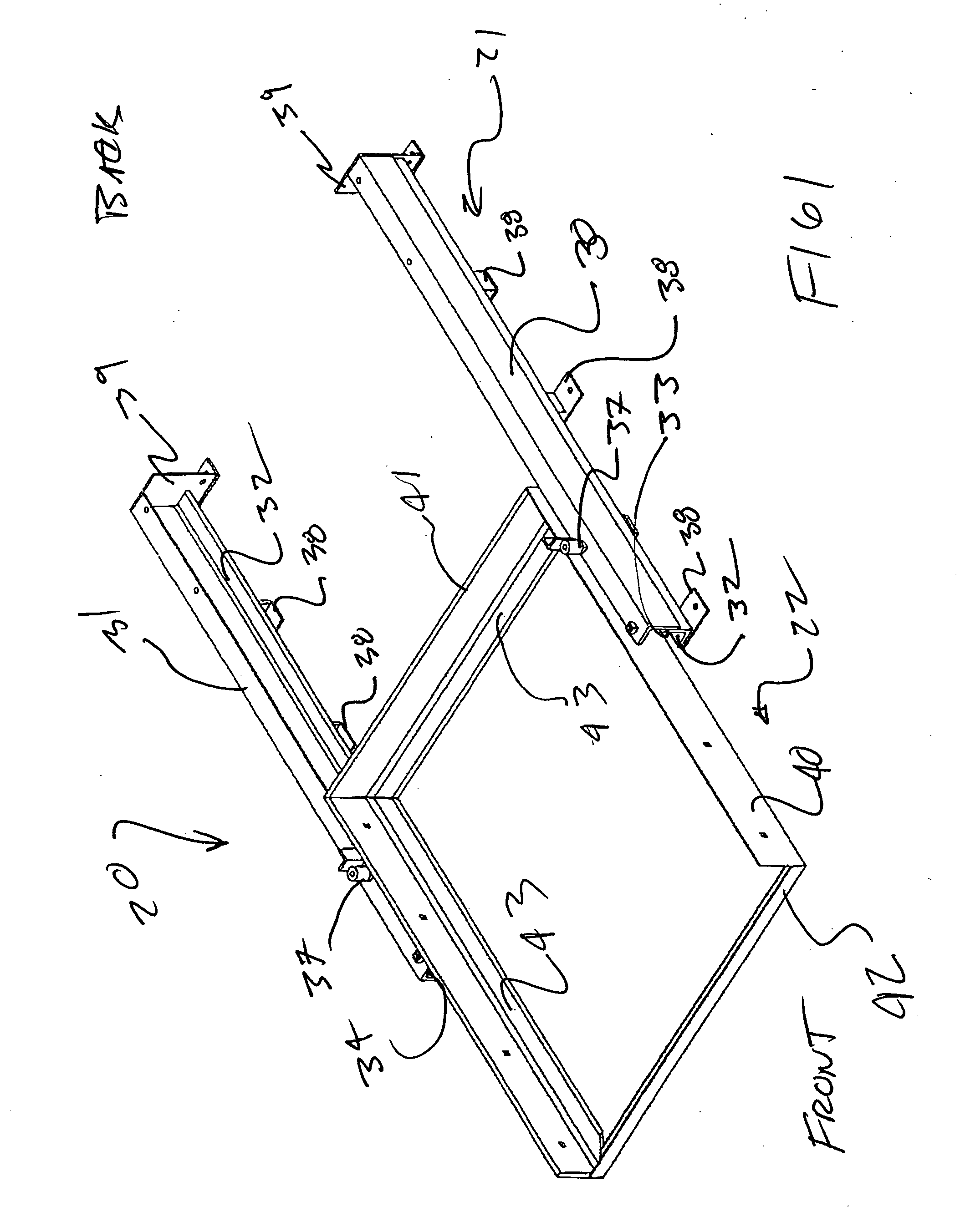 Cantilever pallet cart