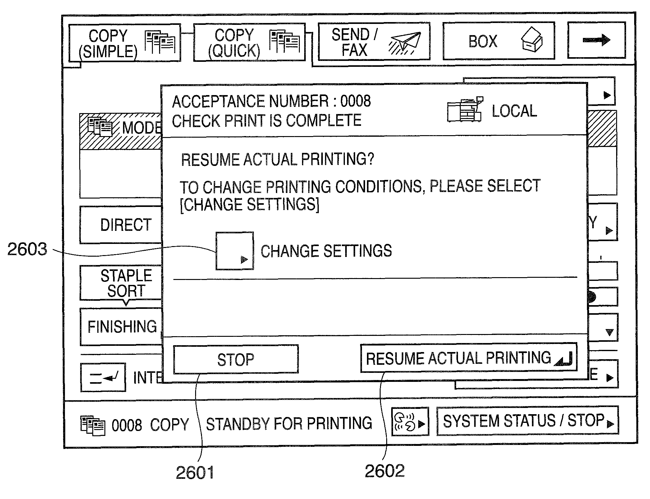 Printing system, job processing method, and storage medium