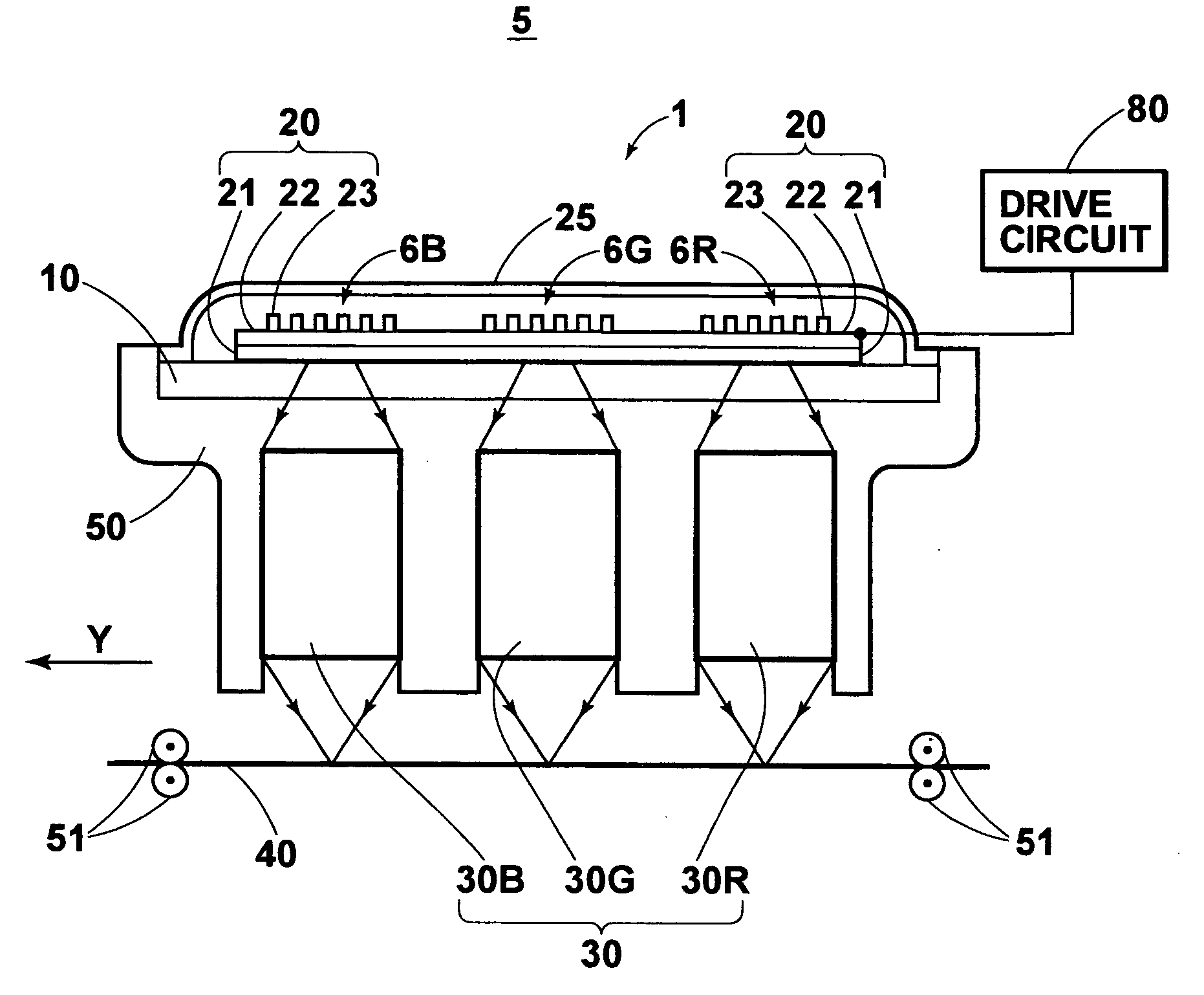 Method of driving light emitting element array