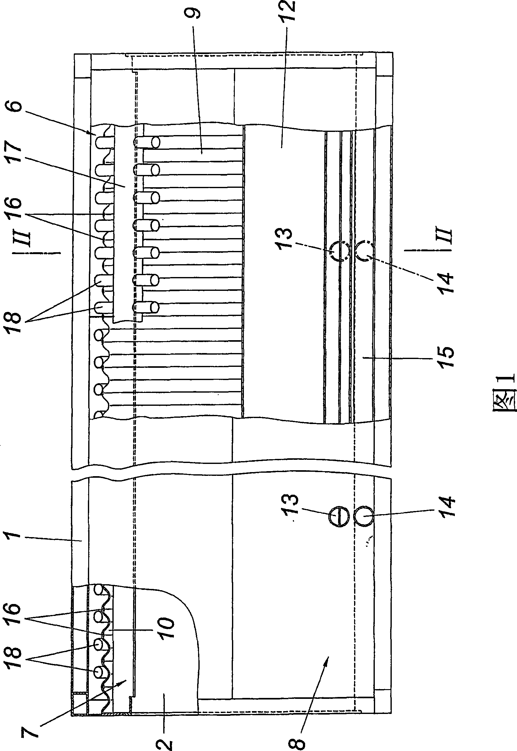 Device for the combustion of organic substances