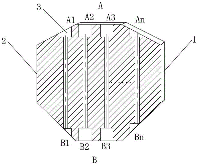 Machining method for large-length-diameter-ratio deep through holes in end face of round plate