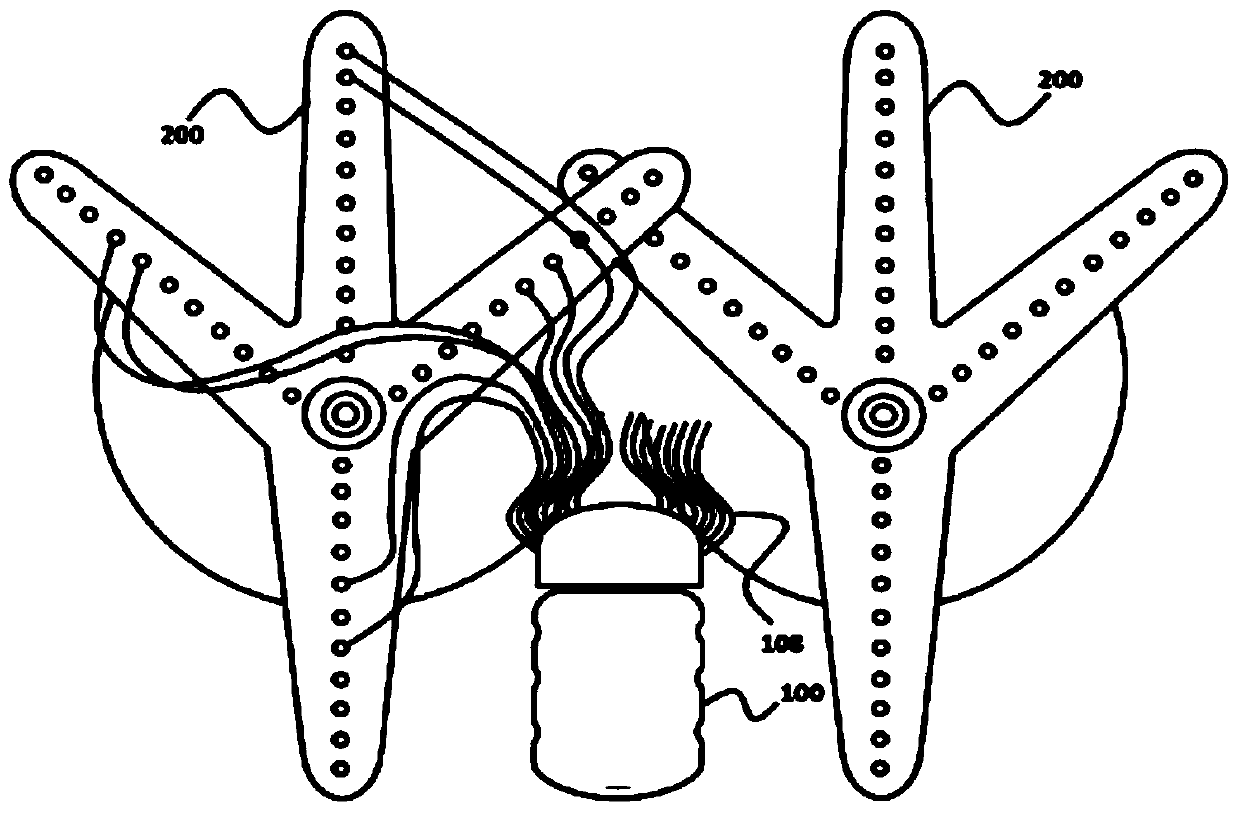 Method and device for locating abnormal area of ​​chest temperature