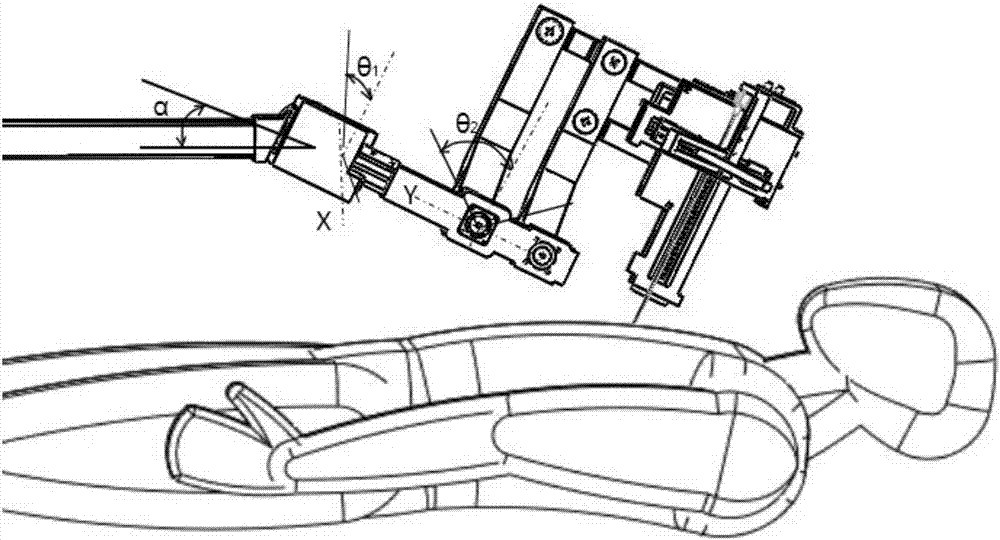 Lung puncture robot body mechanism with CT image real-time guiding function