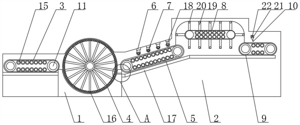 Full-automatic rubber cooling line with cutting function and using method thereof