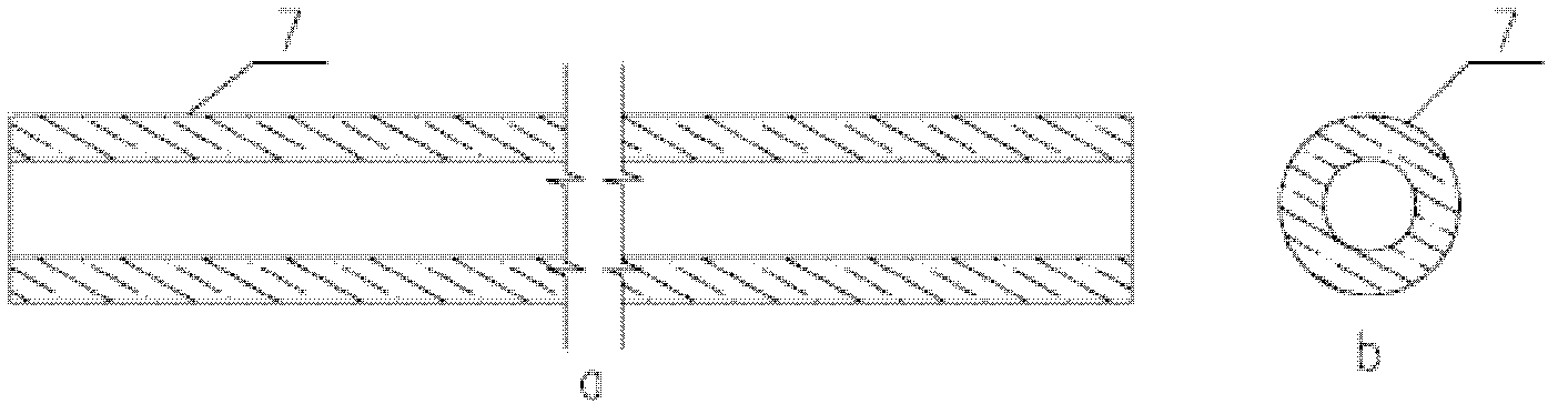 Pre-stored stress rib with composite structure and manufacturing method thereof