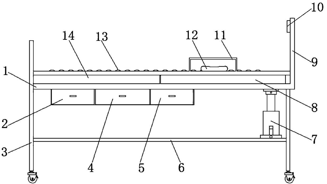 Clinical medicine massage detection device