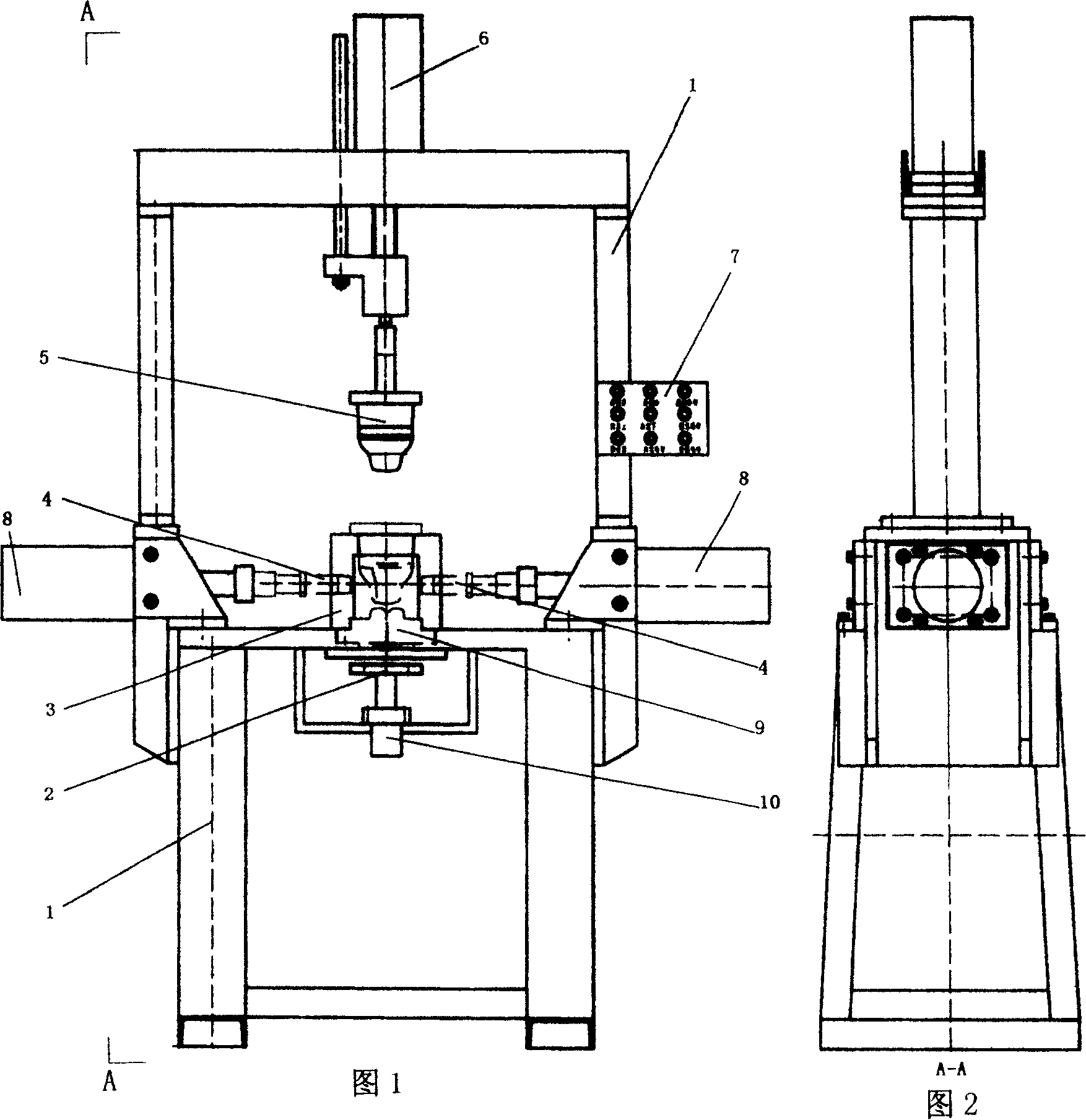 Piston blank casting machine