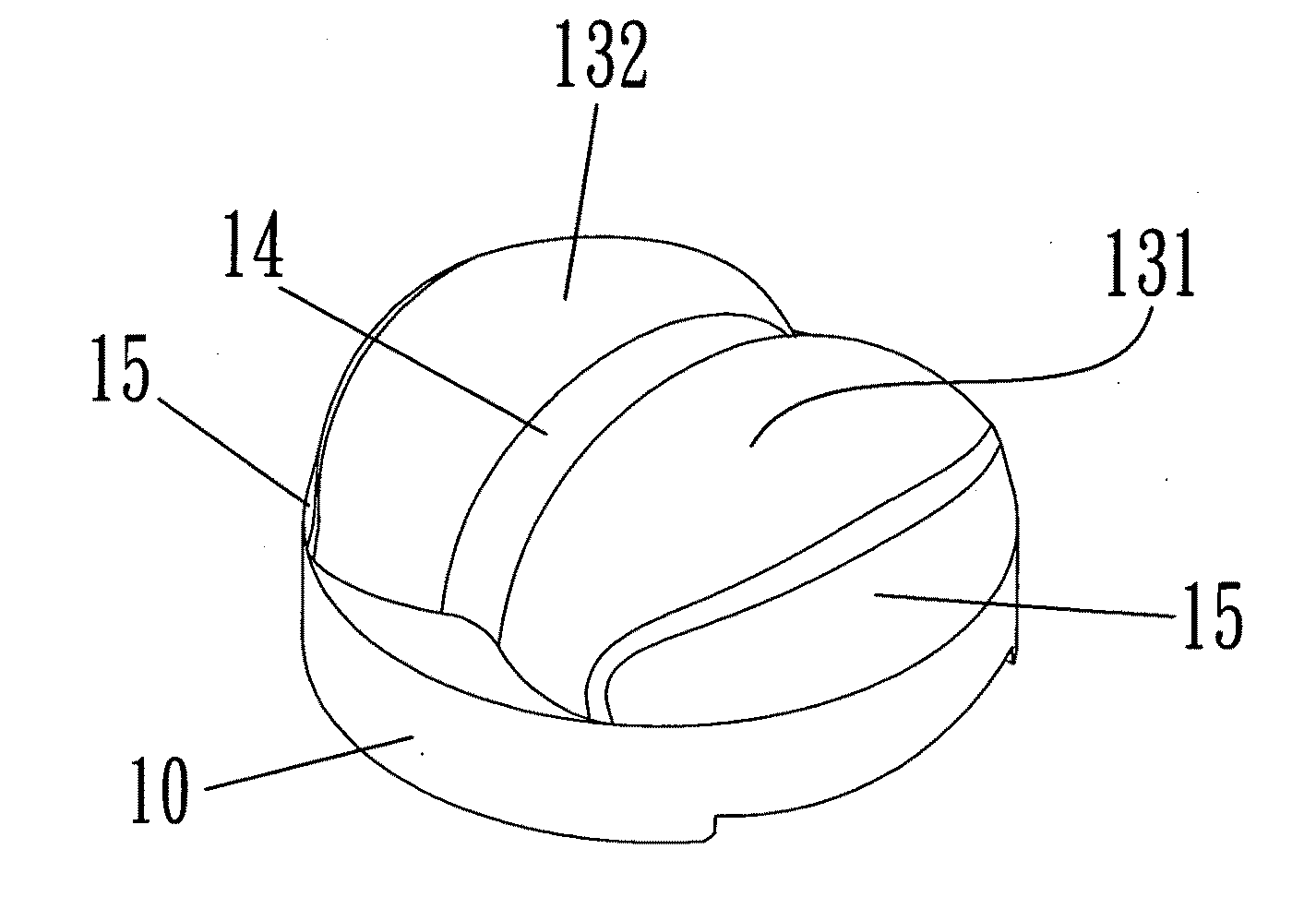 Two-side asymmetric light-shift illuminating lens body