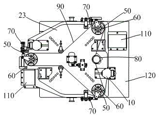 Hydraulic tire vulcanizing machine