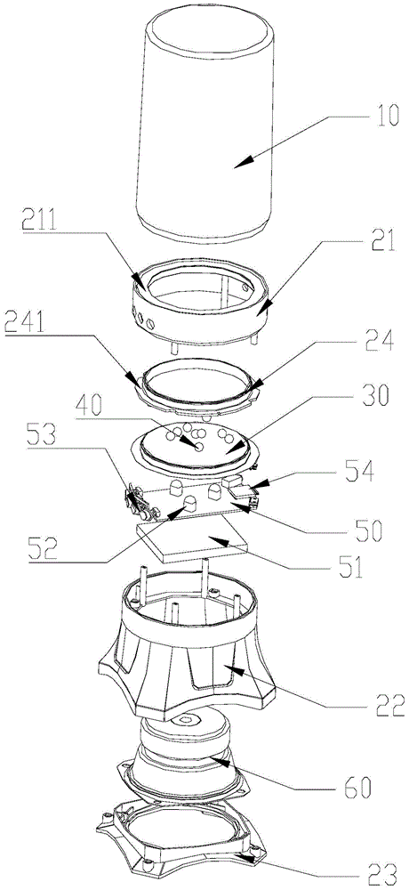 Sound box having rhythm displaying function