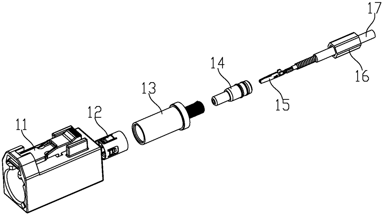 Self-limiting assembly type female connector