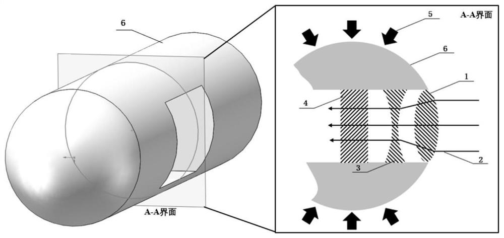 Underwater vehicle structure internal stress wave dynamic display system and method