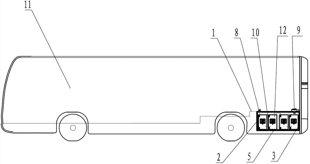 Electric automobile constant temperature battery compartment