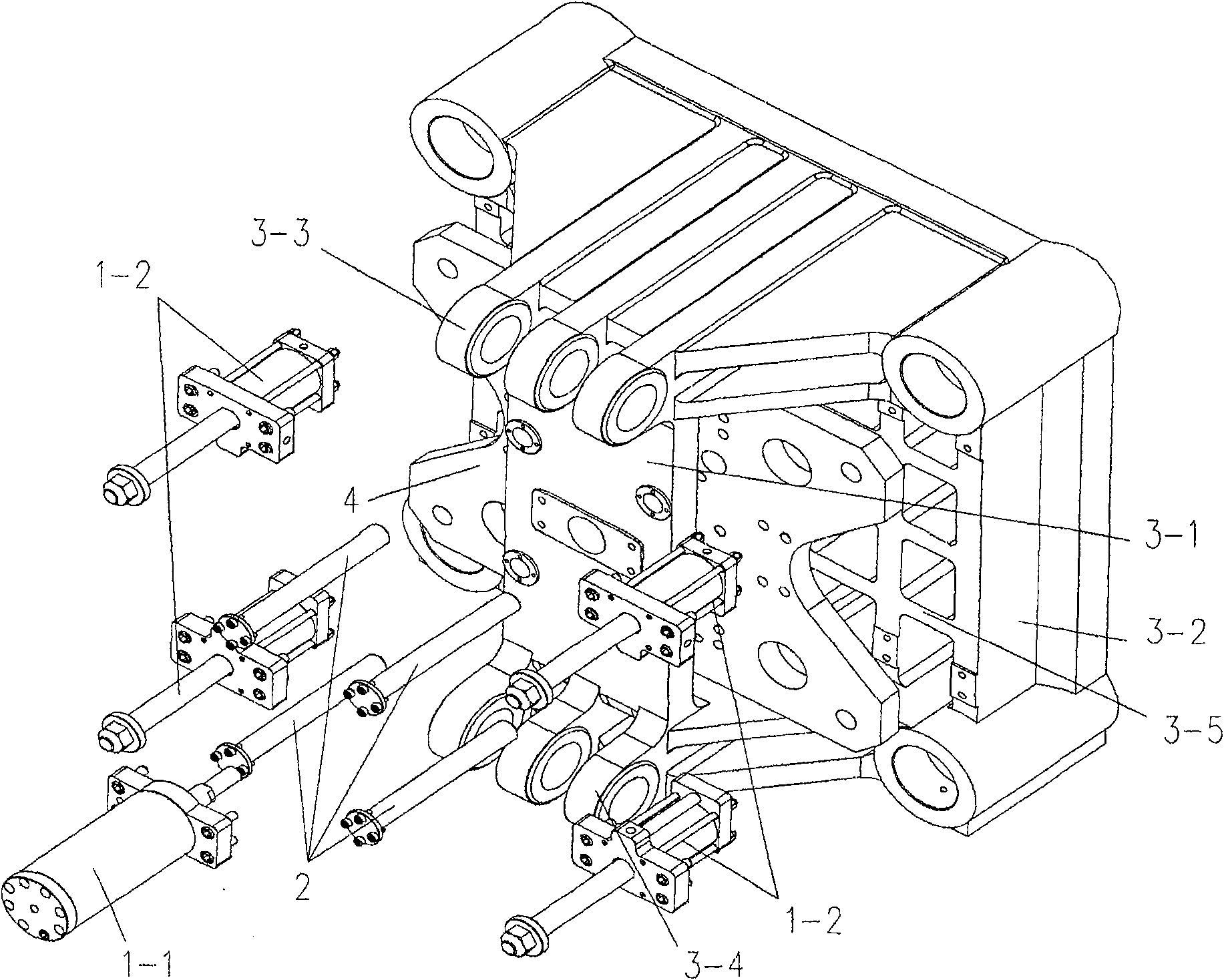 Major-minor multi-push injection mold pushing mechanism