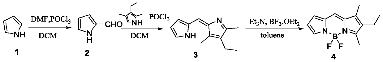 A method for detecting folic acid functionalized silicon dioxide targeted nano drug carrier