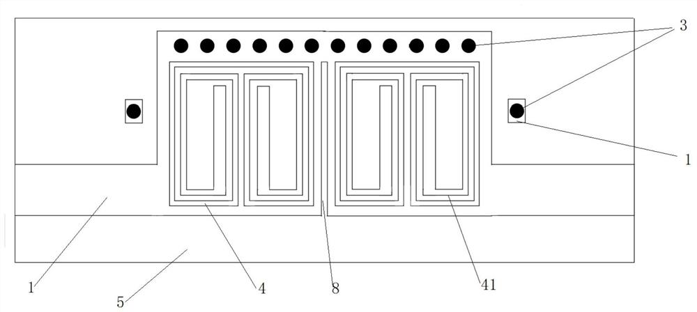 Half-mode substrate integrated waveguide liquid crystal adjustable filter with embedded coupling metal wires