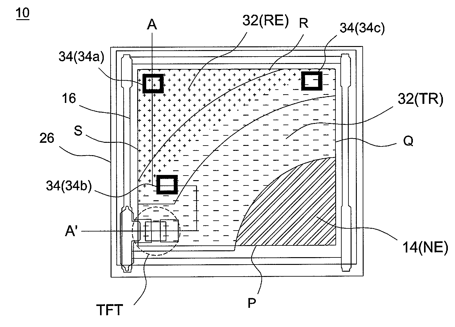 Electrowetting pixel structure