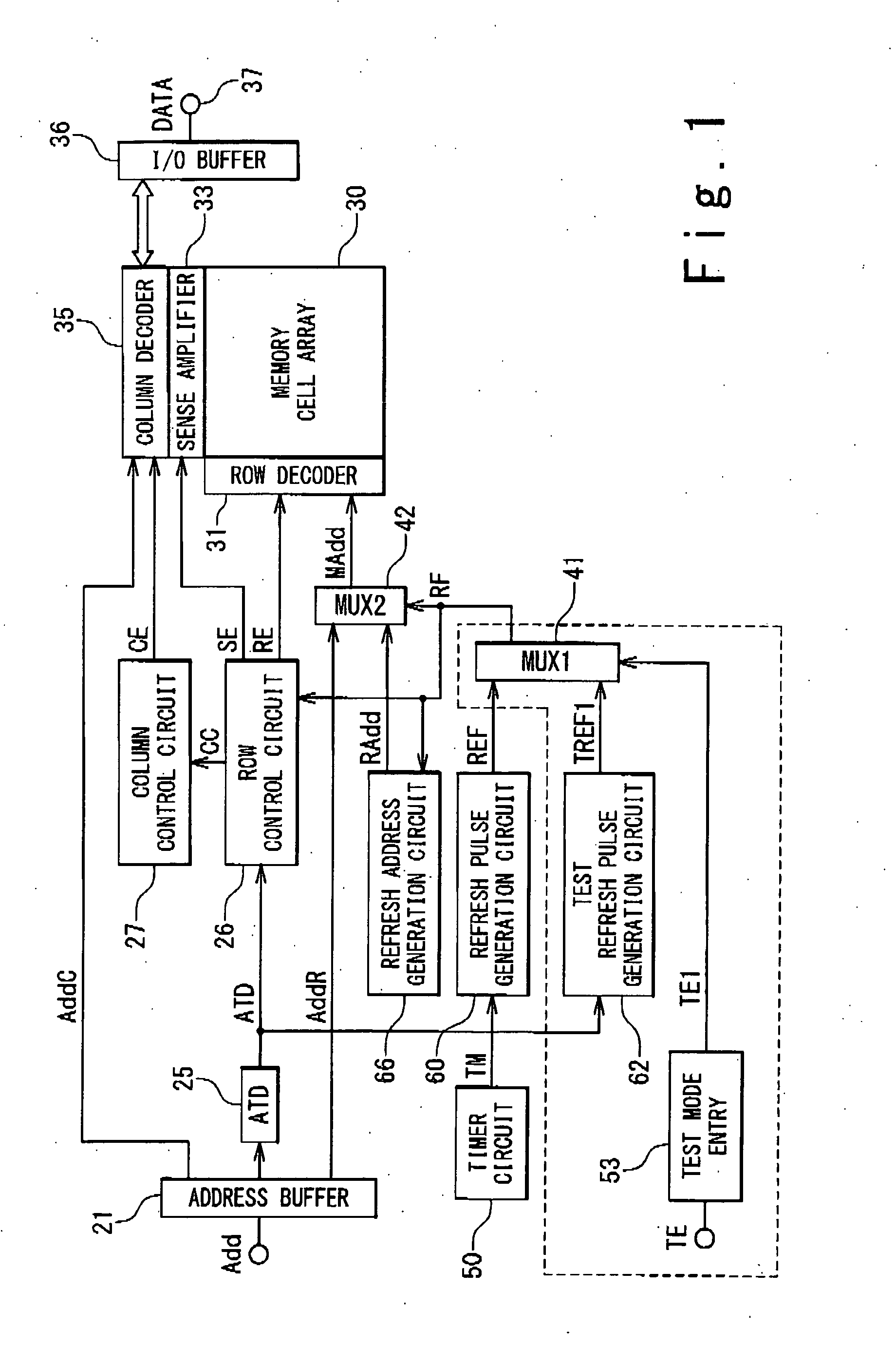 Semiconductor storage device and refresh control method thereof