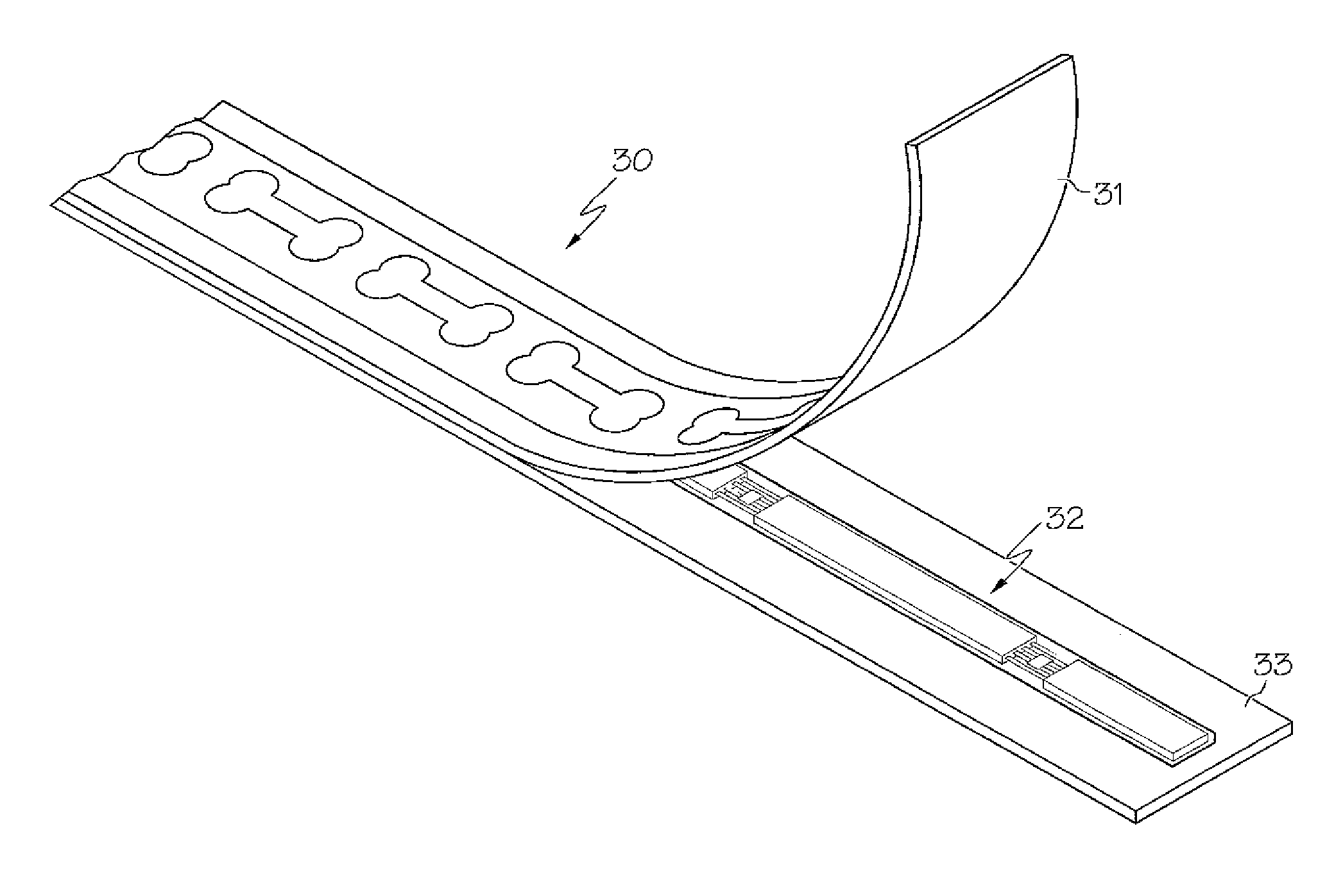 LED device having printable layer