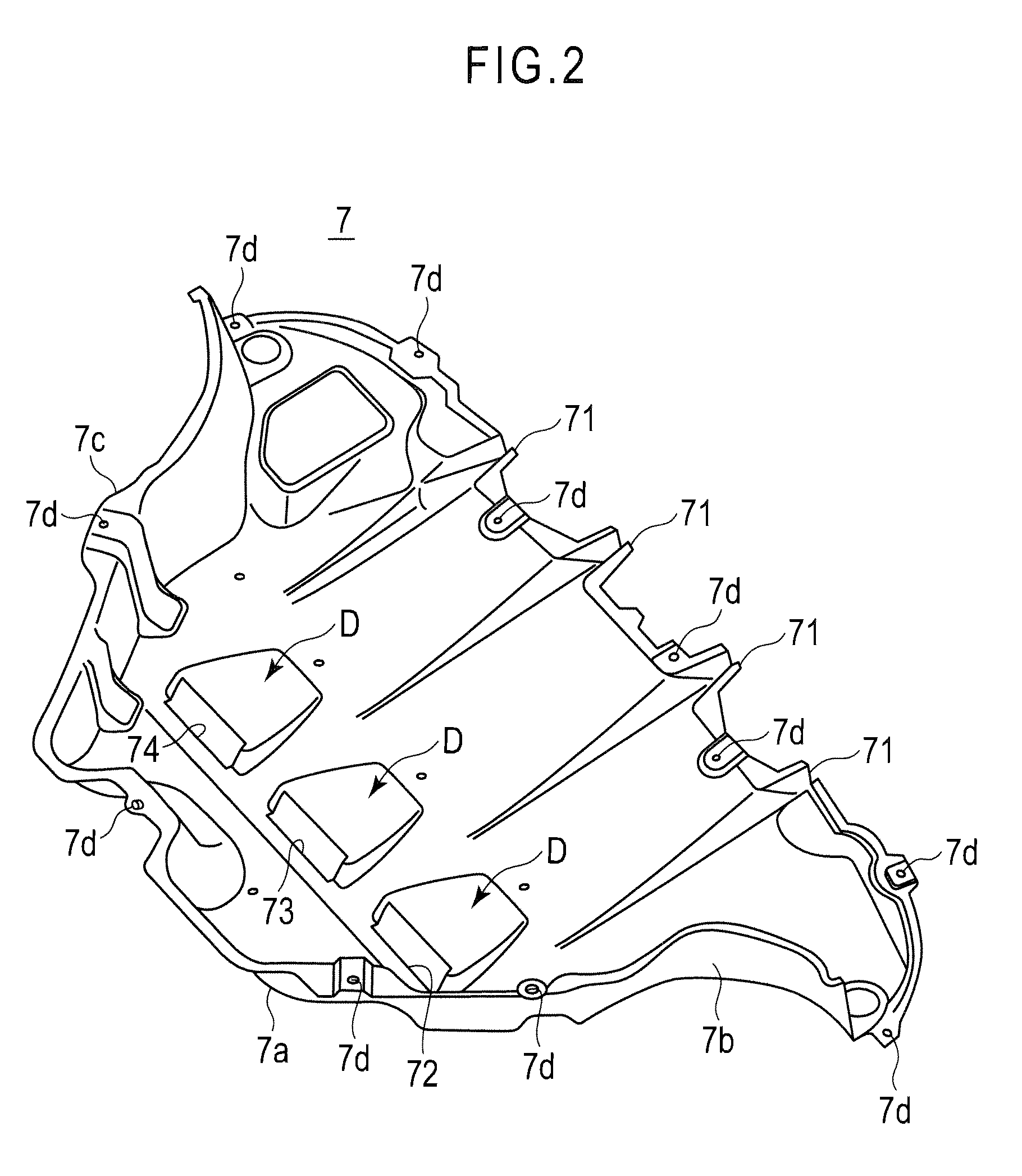 Vehicle underfloor structure