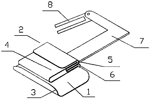 Mold for sewing back waist band