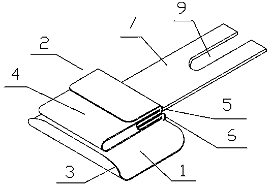 Mold for sewing back waist band