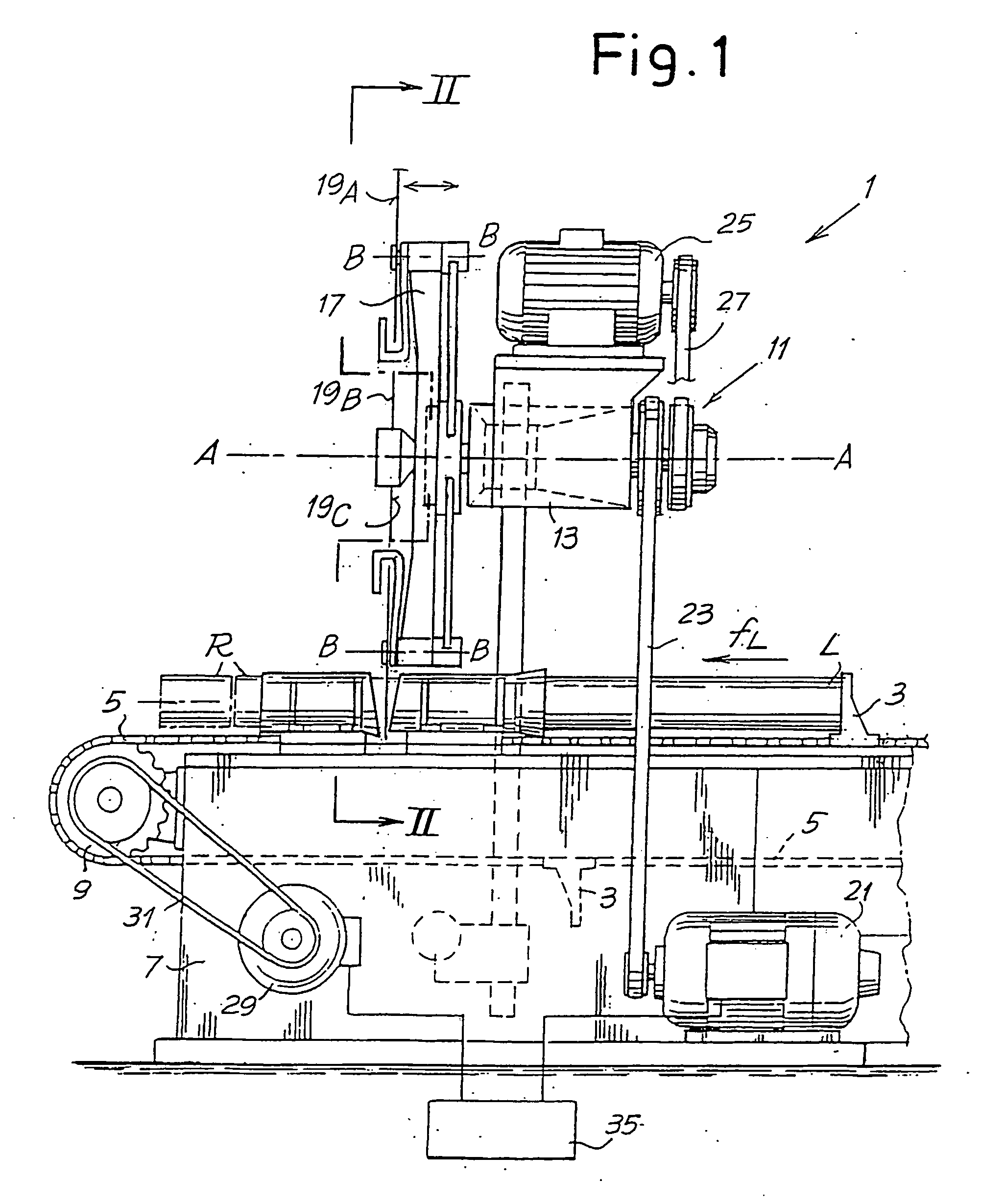 Cutting machine for cutting elongated products