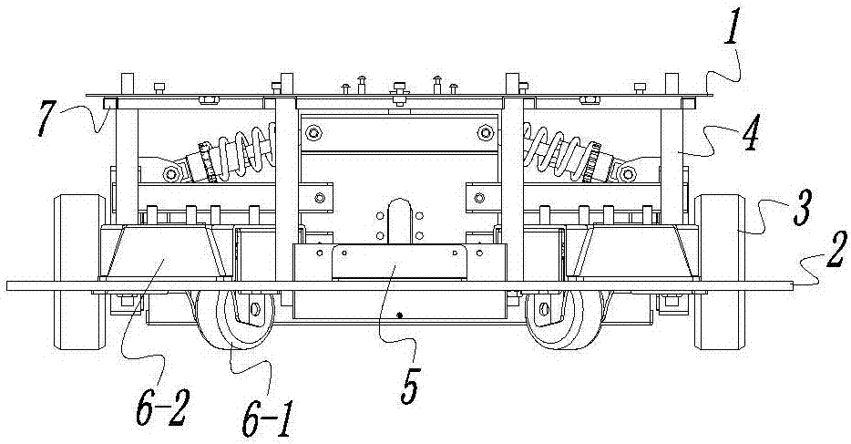 Universal base plate for heavy-load two-wheel differential robot