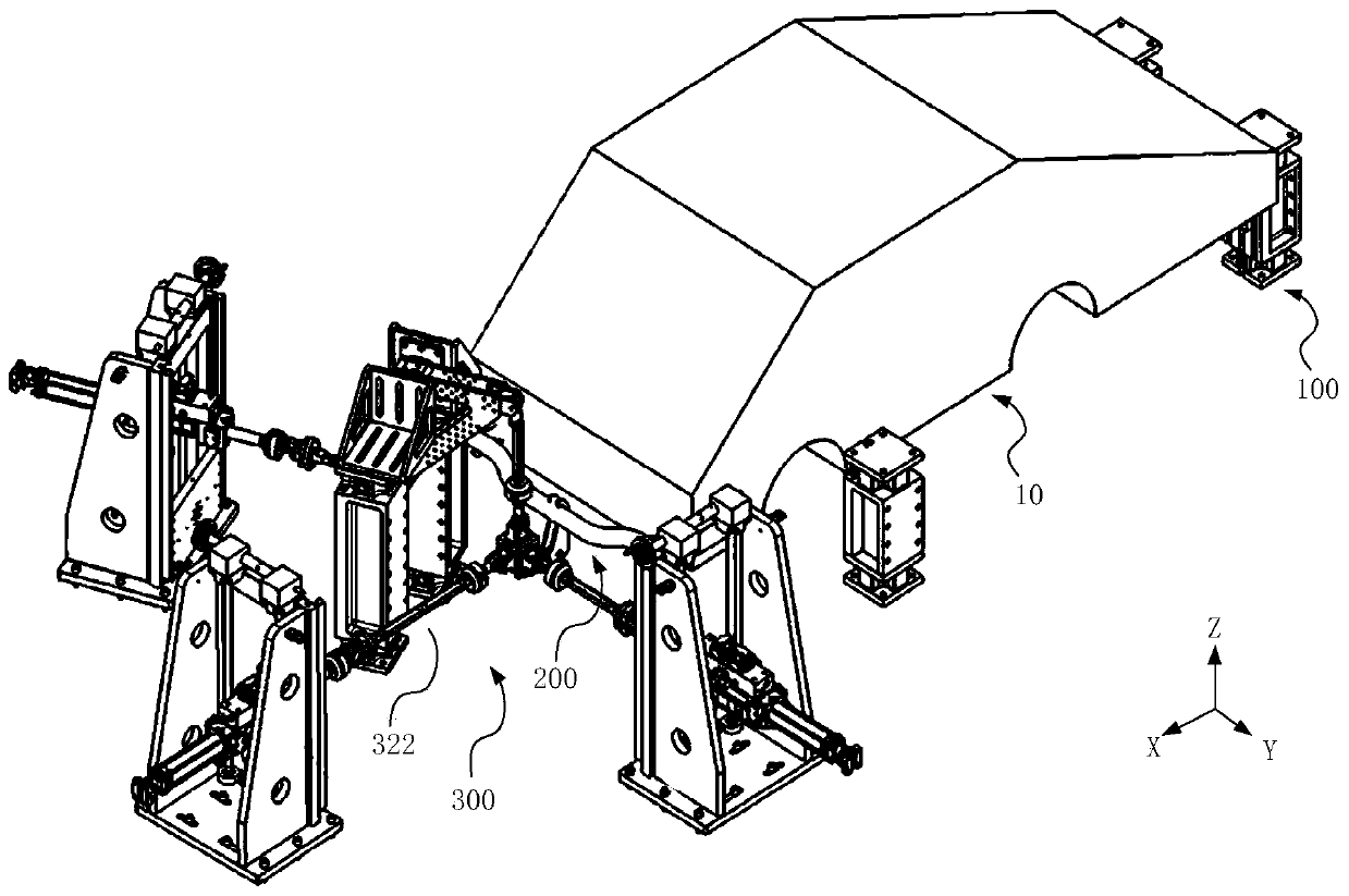 Vehicle body fatigue testing device and testing method