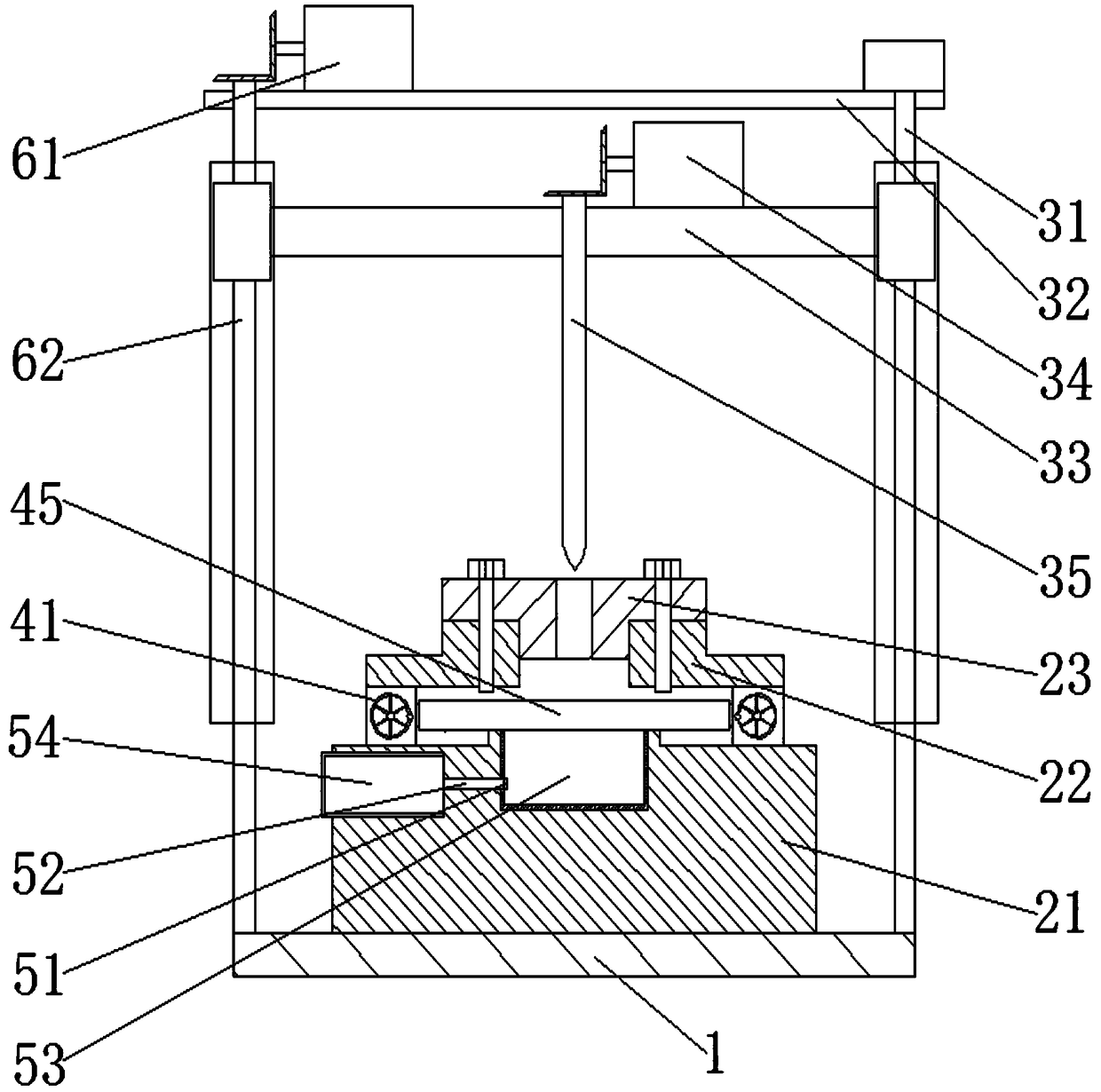 Graphite machining device