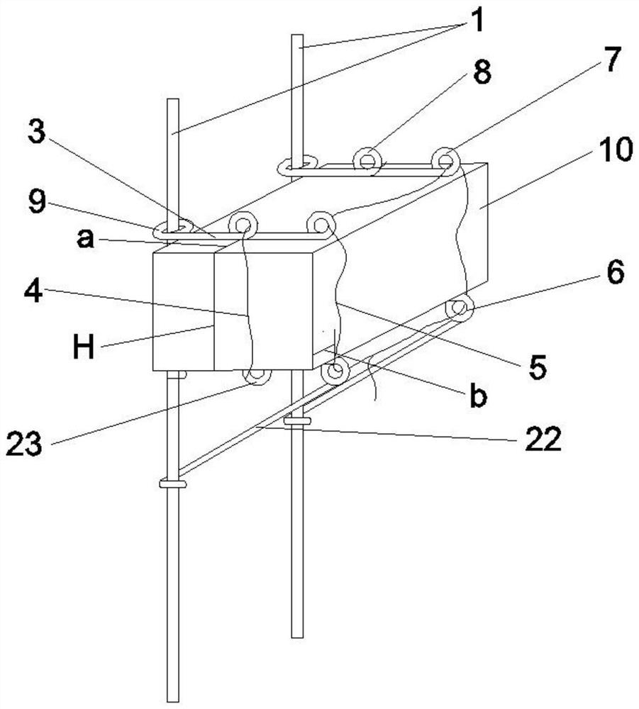 Bee box fixing device with anti-theft function