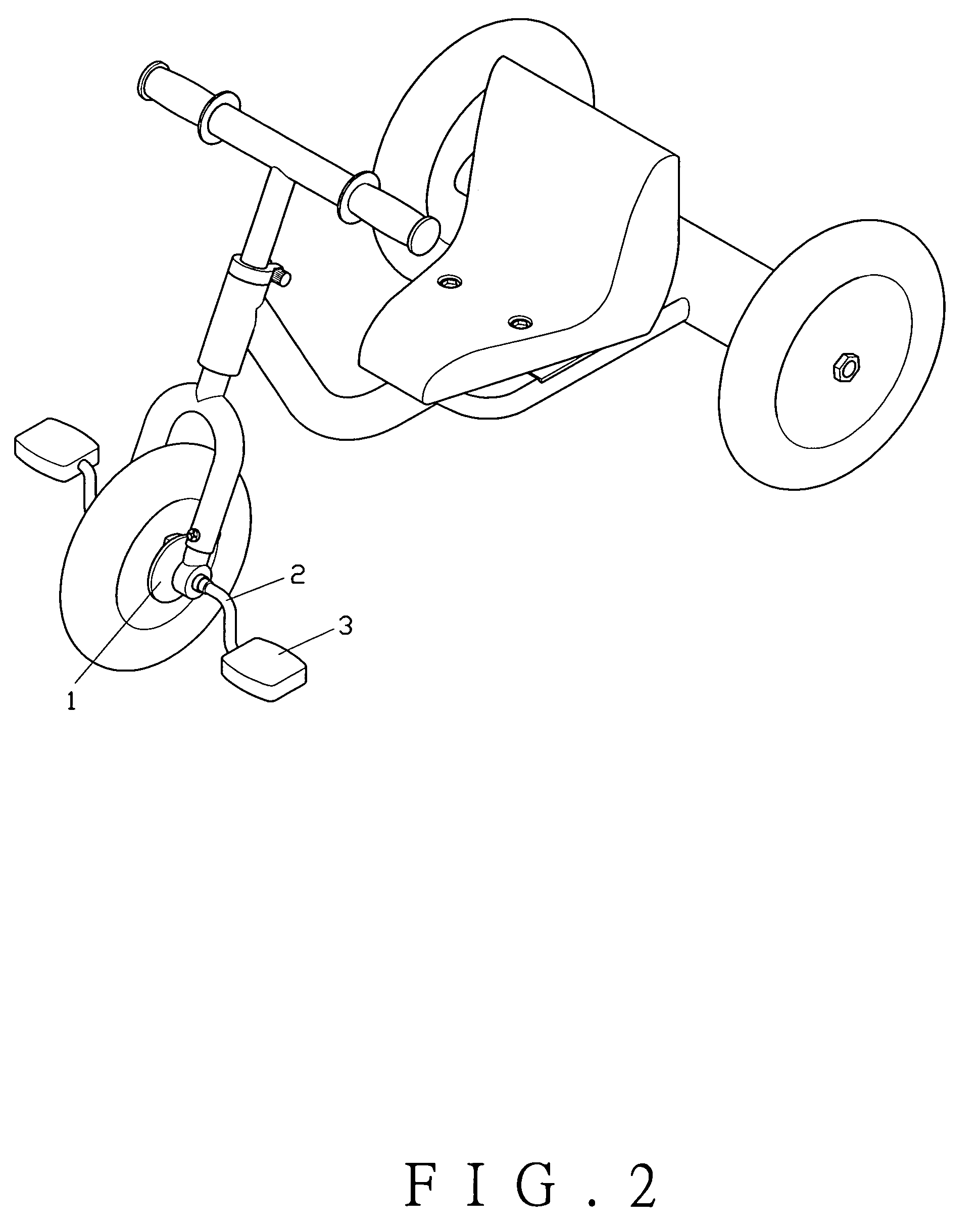 Tricycle crank structure