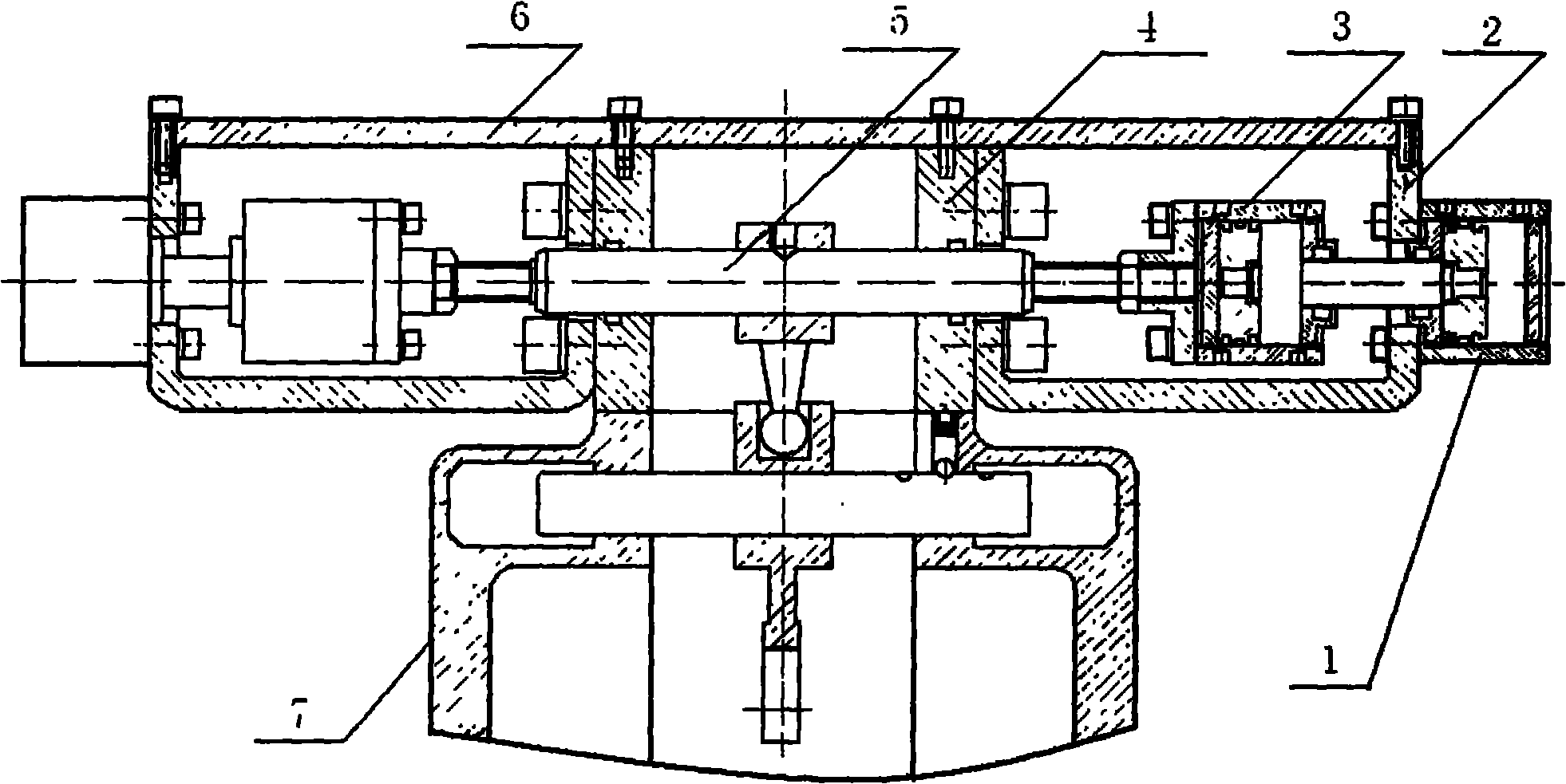 Electronic control pneumatic gear shift device of beam transportation vehicle