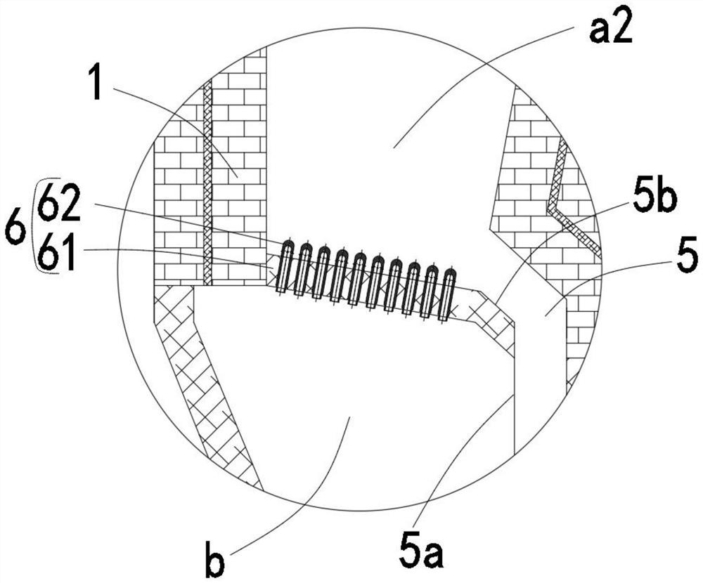 Internal circulating fluidized bed gasification furnace adapted to organic solid waste treatment