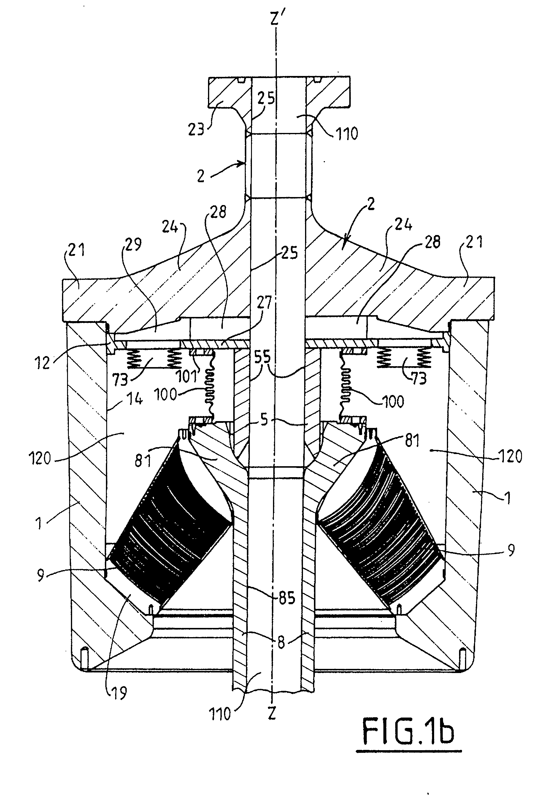 Flexible joint with bellows