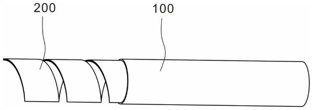 A high temperature superconducting cable structure