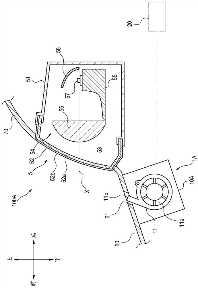 Vehicle cleaner unit and vehicle cleaner system