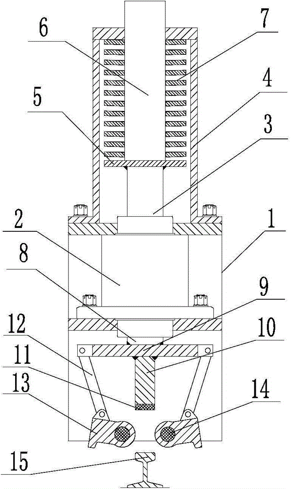 Brake device of track conveying equipment