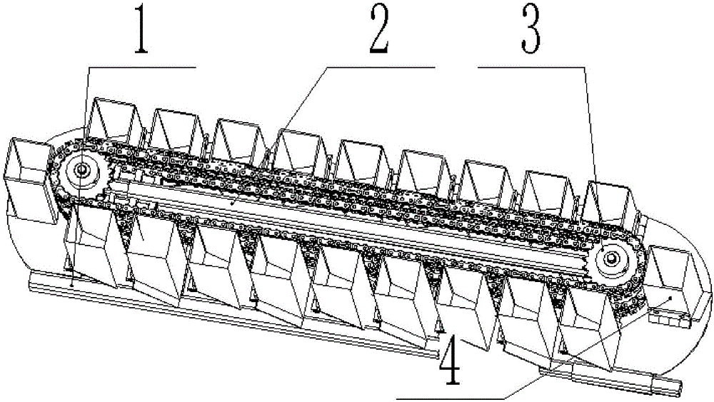 Seedling distribution device of pot seedling transplanter