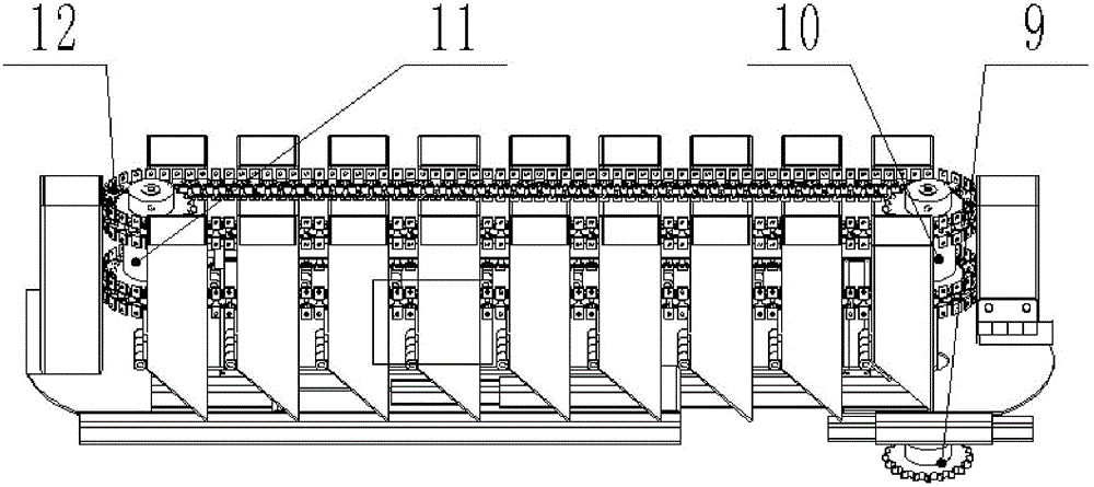 Seedling distribution device of pot seedling transplanter