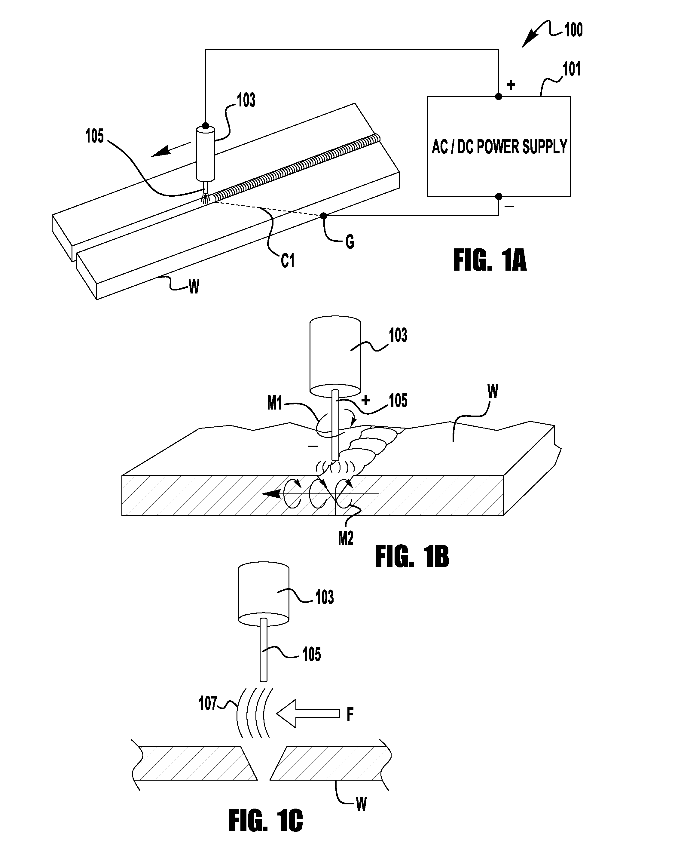 Work current switching to eliminate arc blow