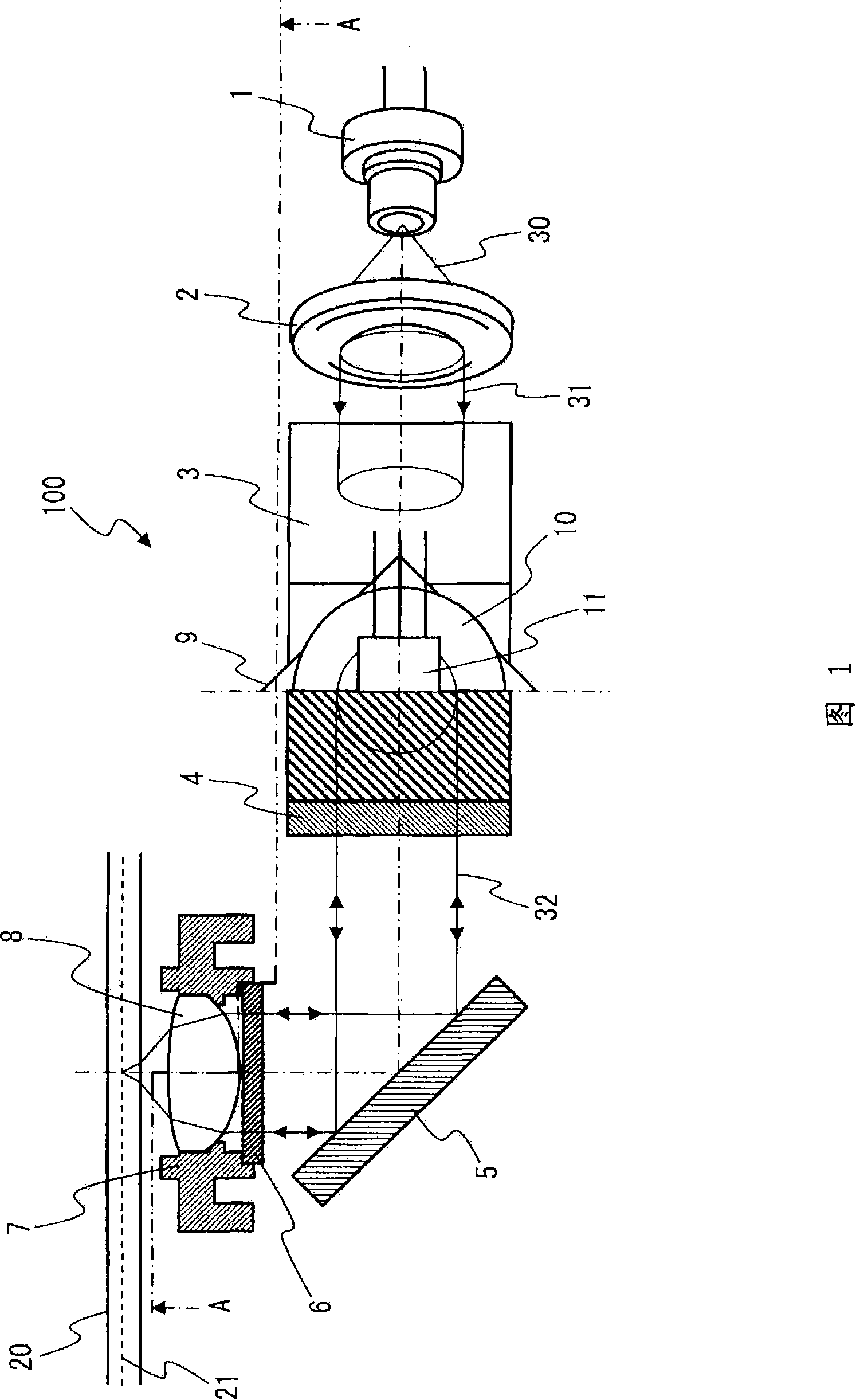 Optical pickup device, reproducing device and birefringence correction plate