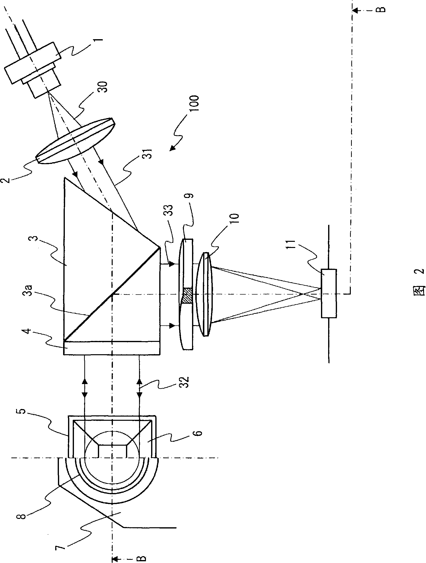 Optical pickup device, reproducing device and birefringence correction plate