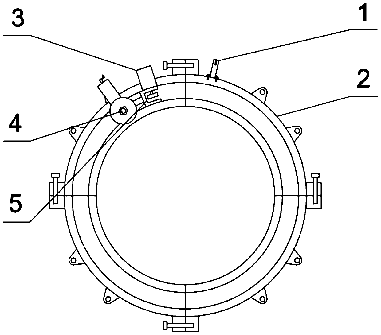 A multifunctional heating pipeline rotary cutting device