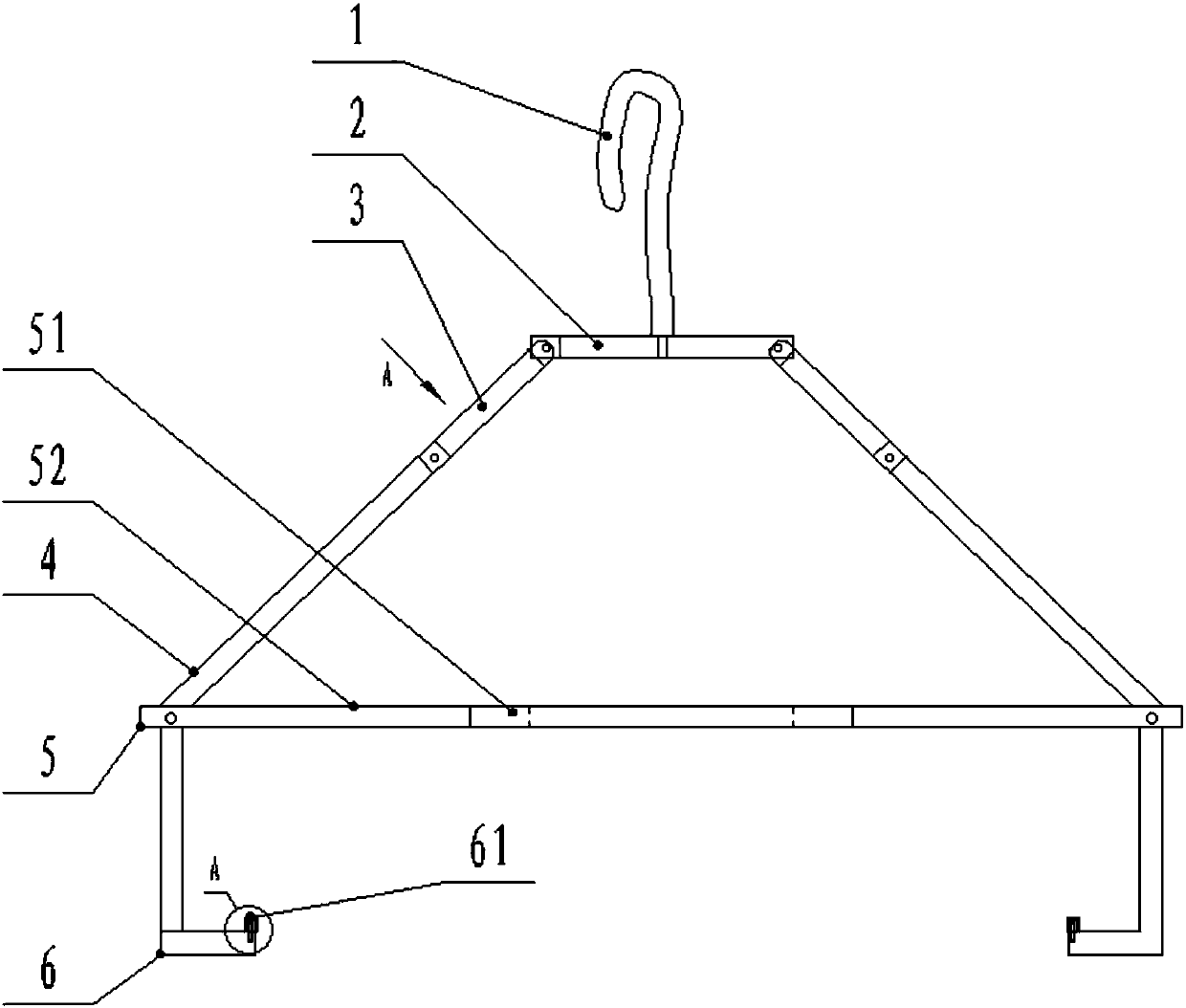 Special lifting device for brake drum