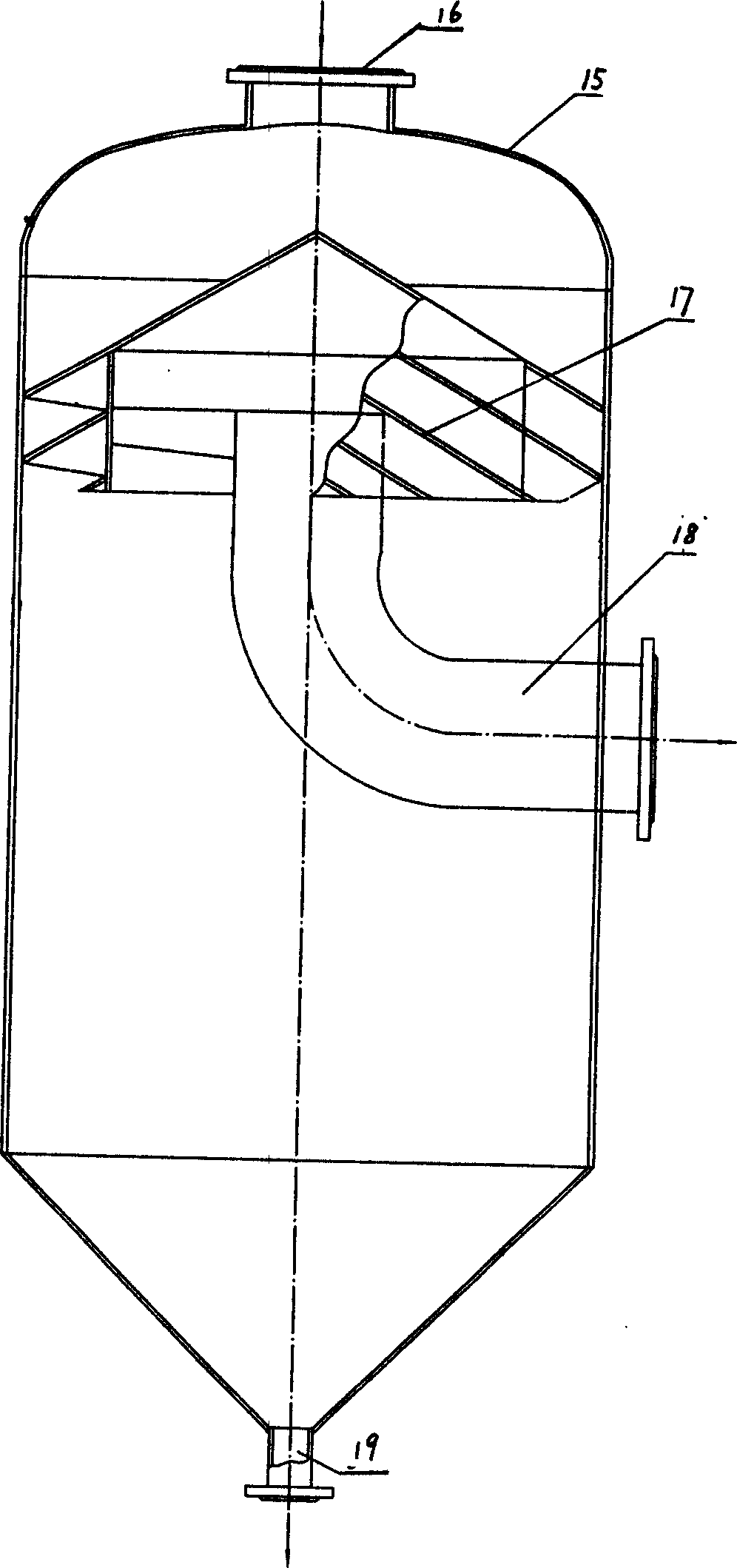 Foam separating and eliminating technology and production line of surface activator